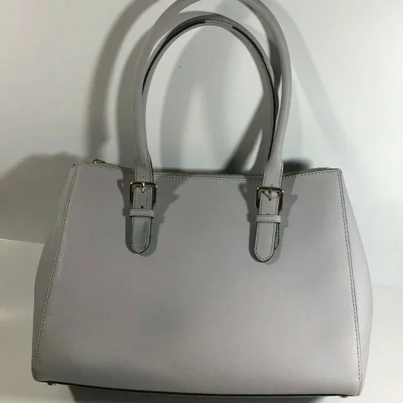 Kate Spade NY Charlotte Street Reena Tote Bag Stone Ice Gray Shoulder Purse - Picture 6 of 16